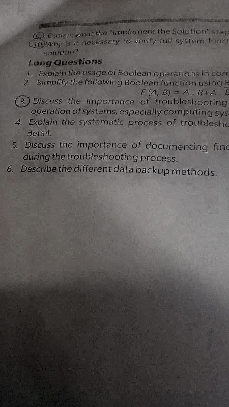 Homework photo