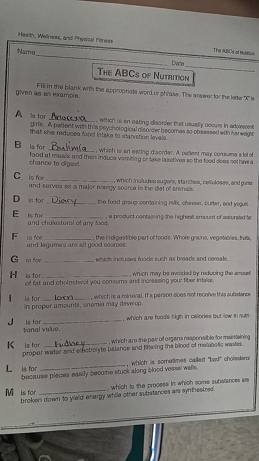 Homework photo