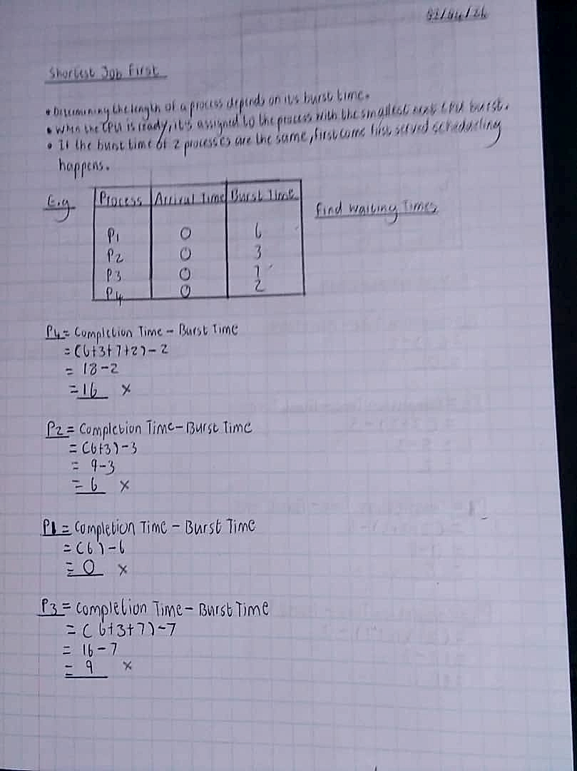 Homework photo