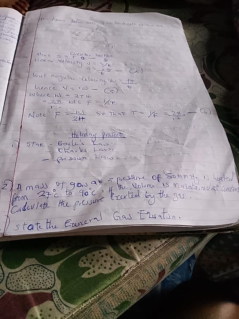 Homework photo