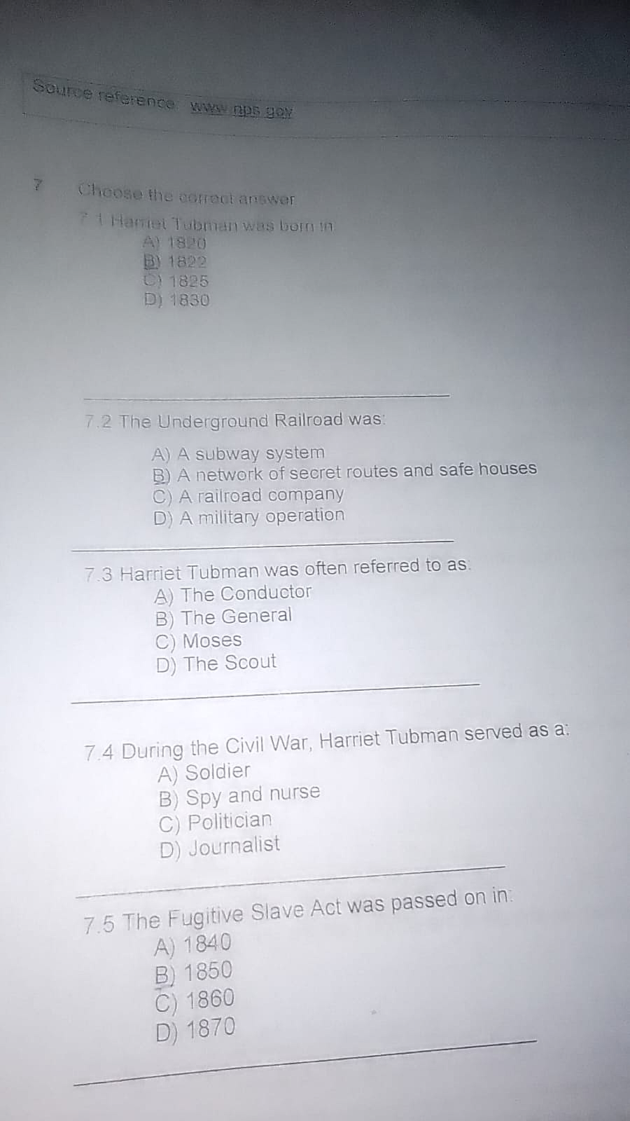 Homework photo