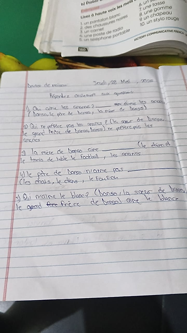Homework photo