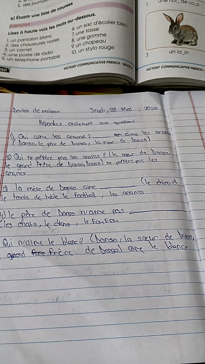 Homework photo
