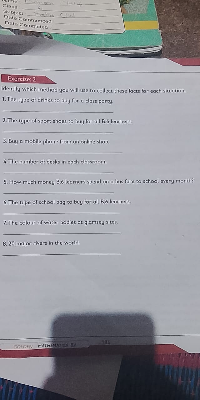 Homework photo