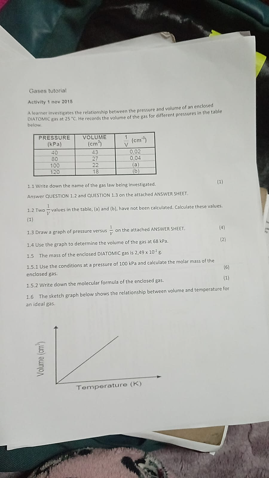 Homework photo