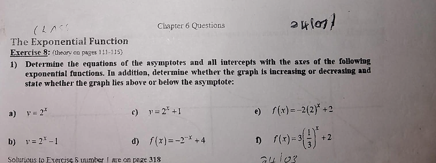 Homework photo