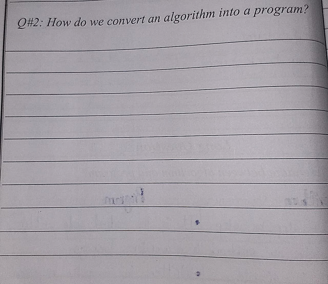 Homework photo