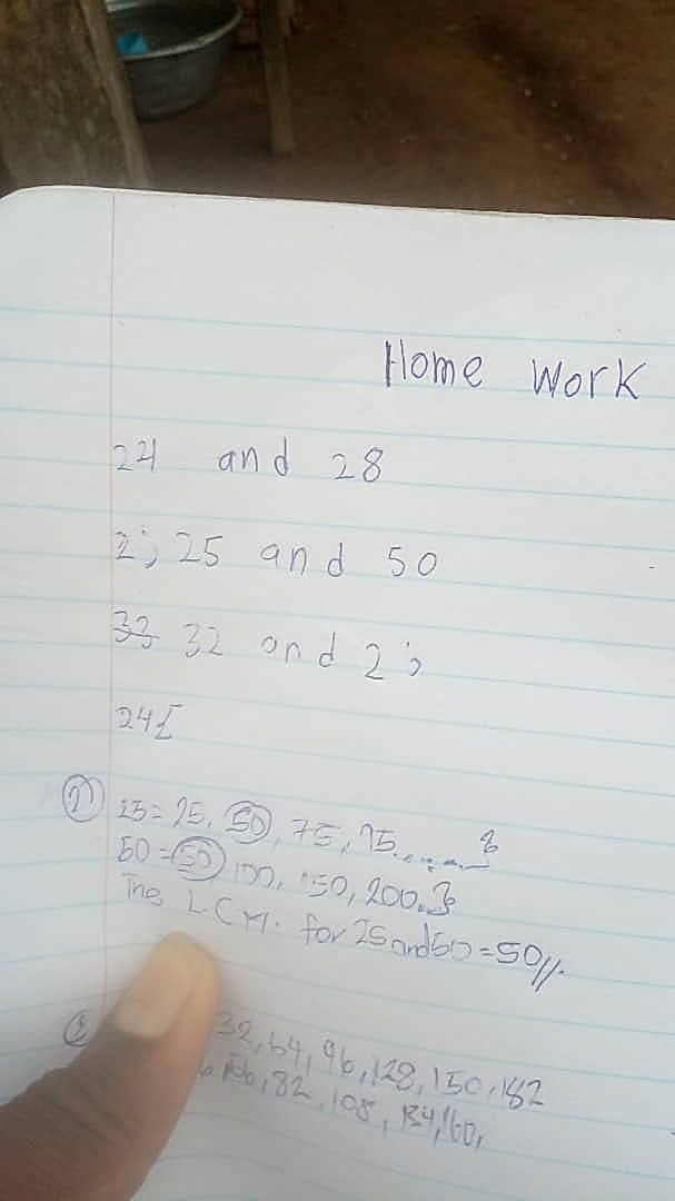 Homework photo