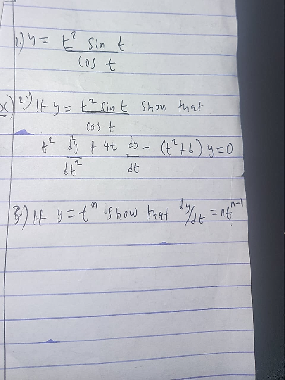 Homework photo