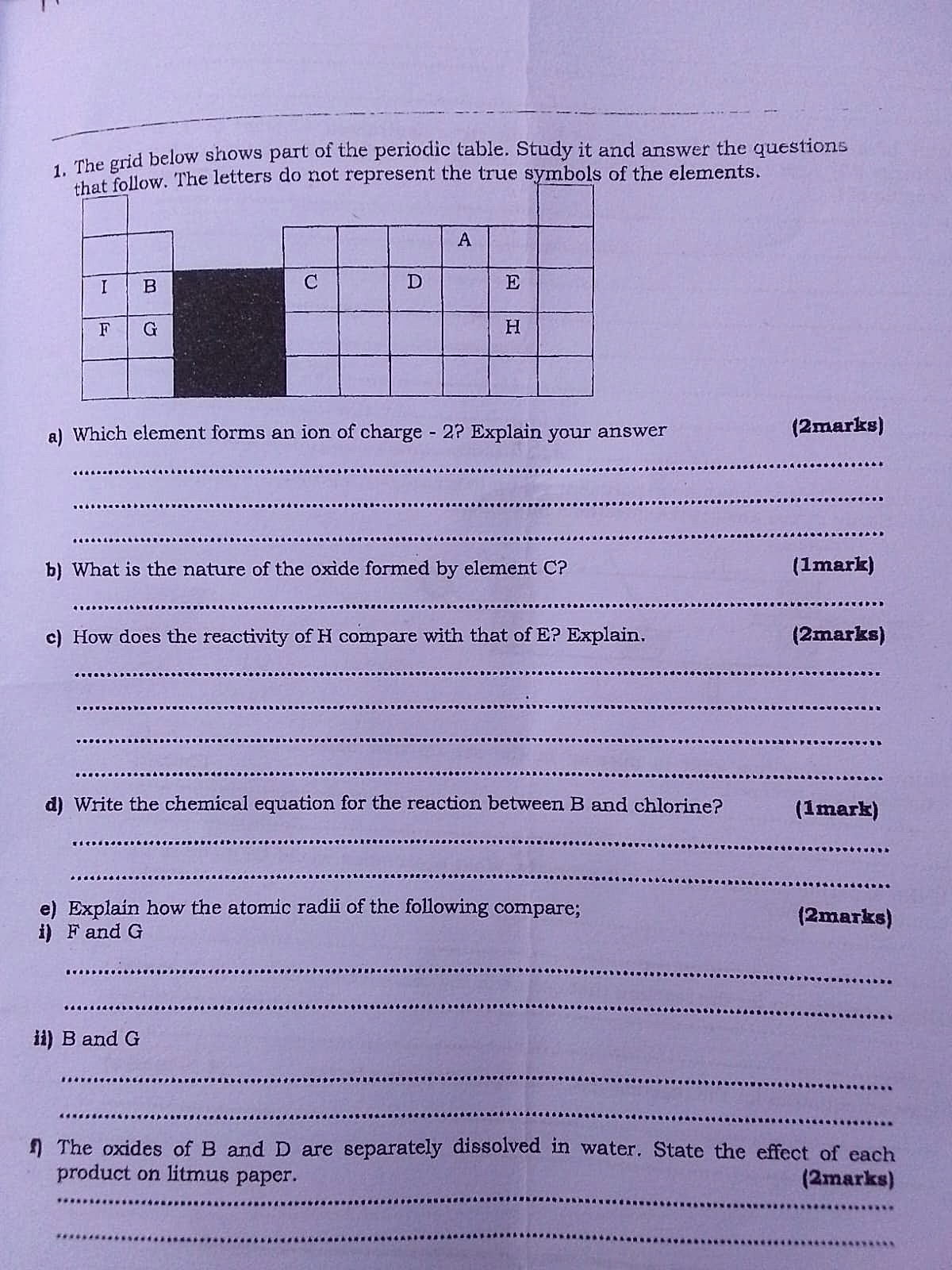 Homework photo