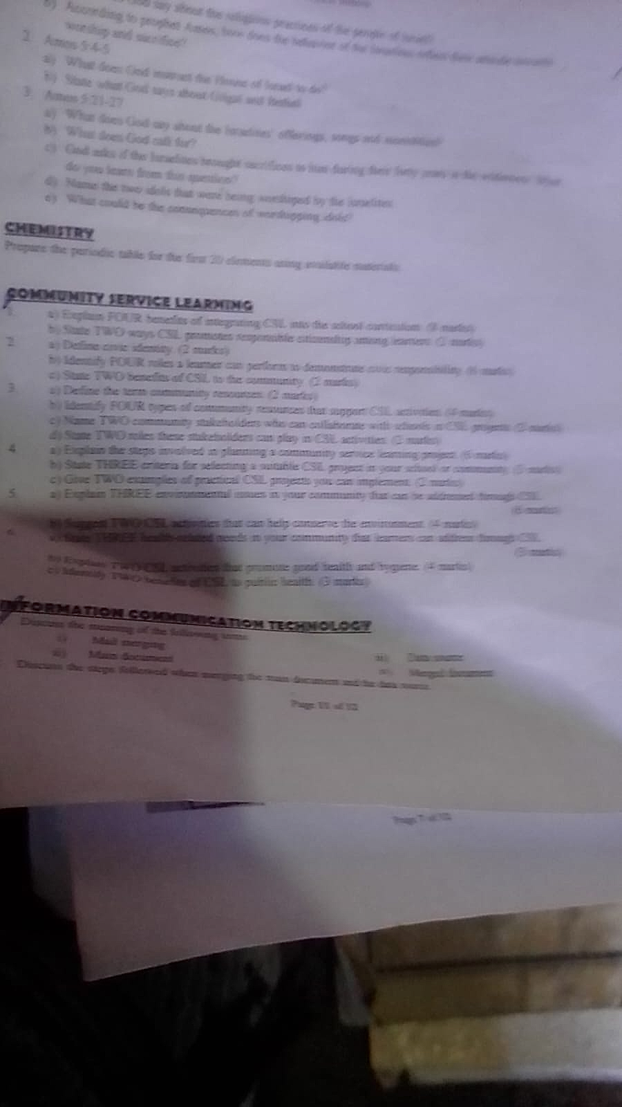 Homework photo