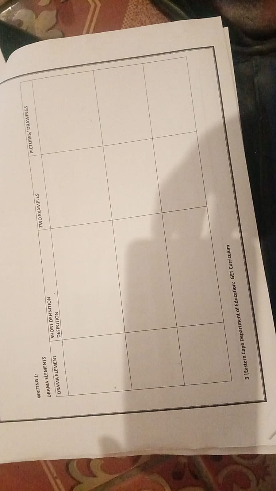 Homework photo