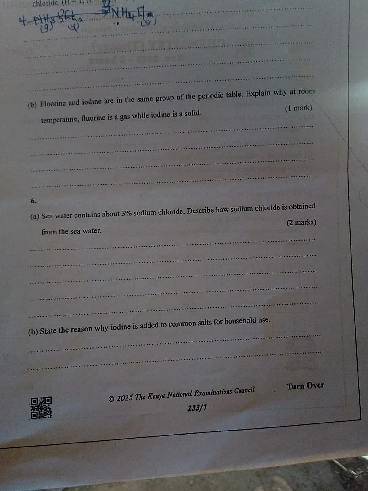Homework photo