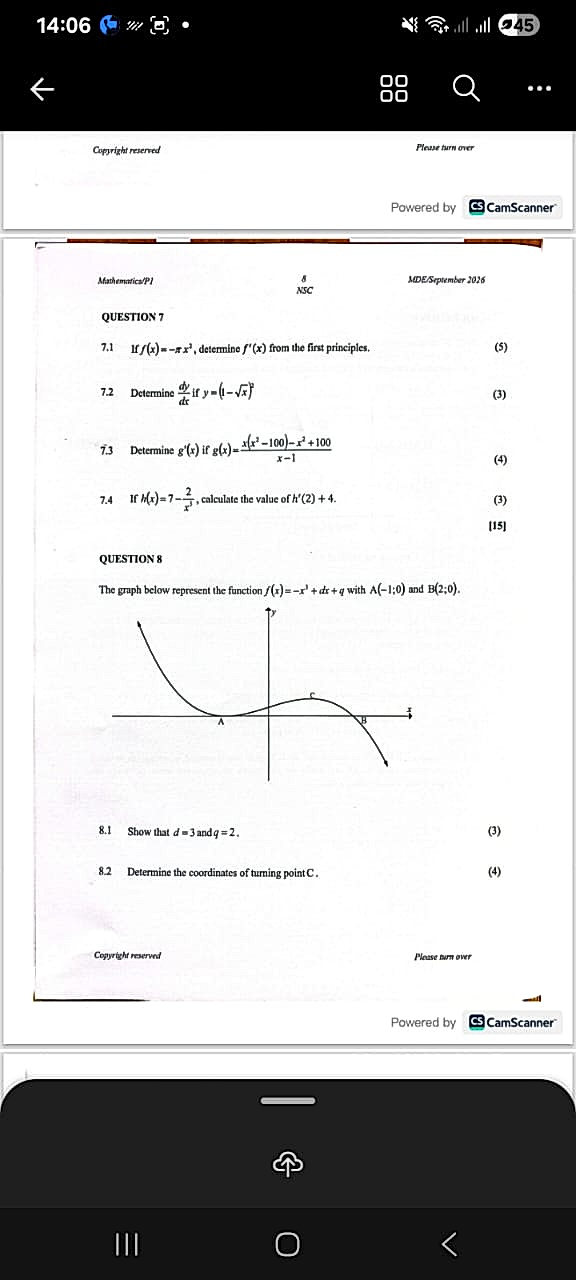 Homework photo