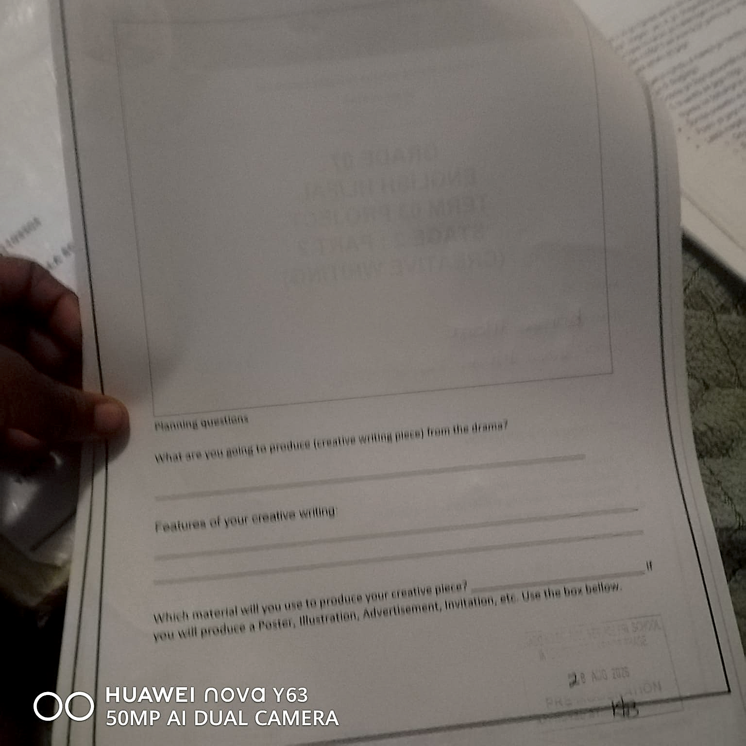 Homework photo