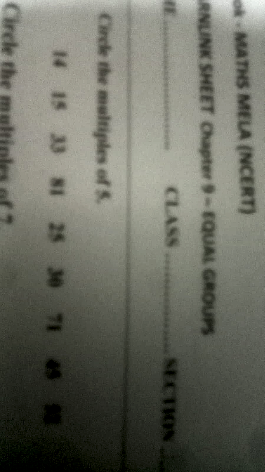 Homework photo