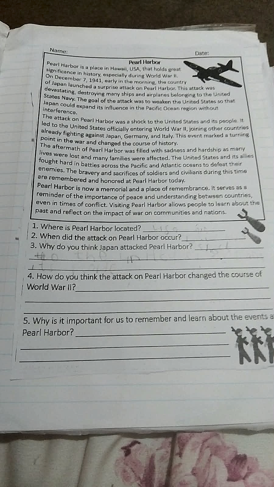 Homework photo