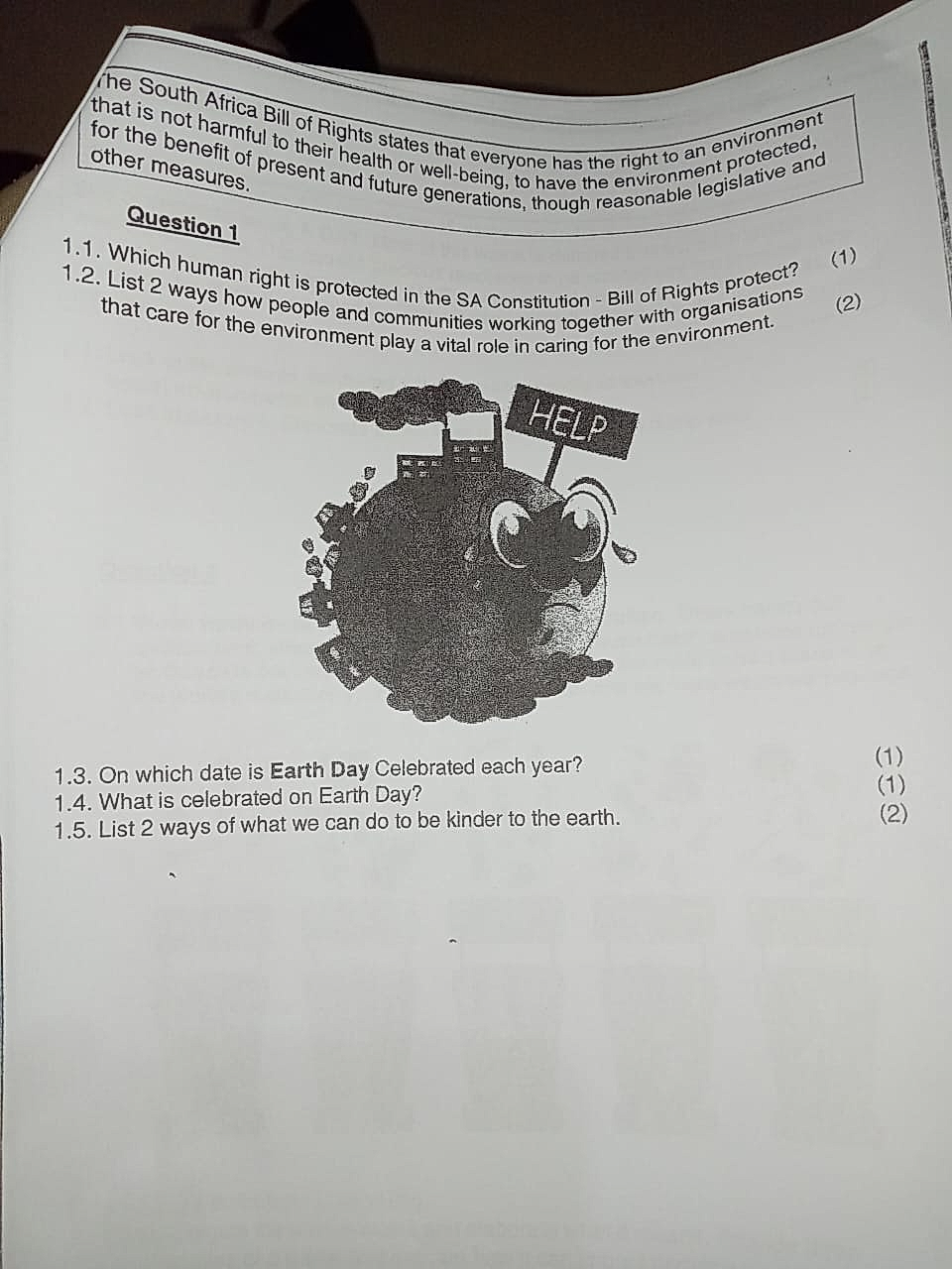 Homework photo