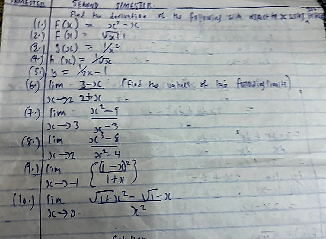 Homework photo