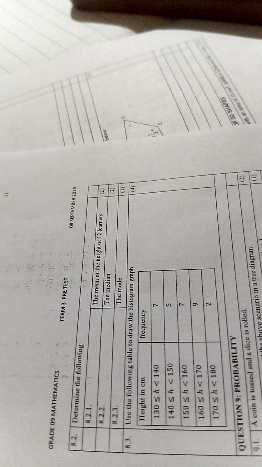 Homework photo