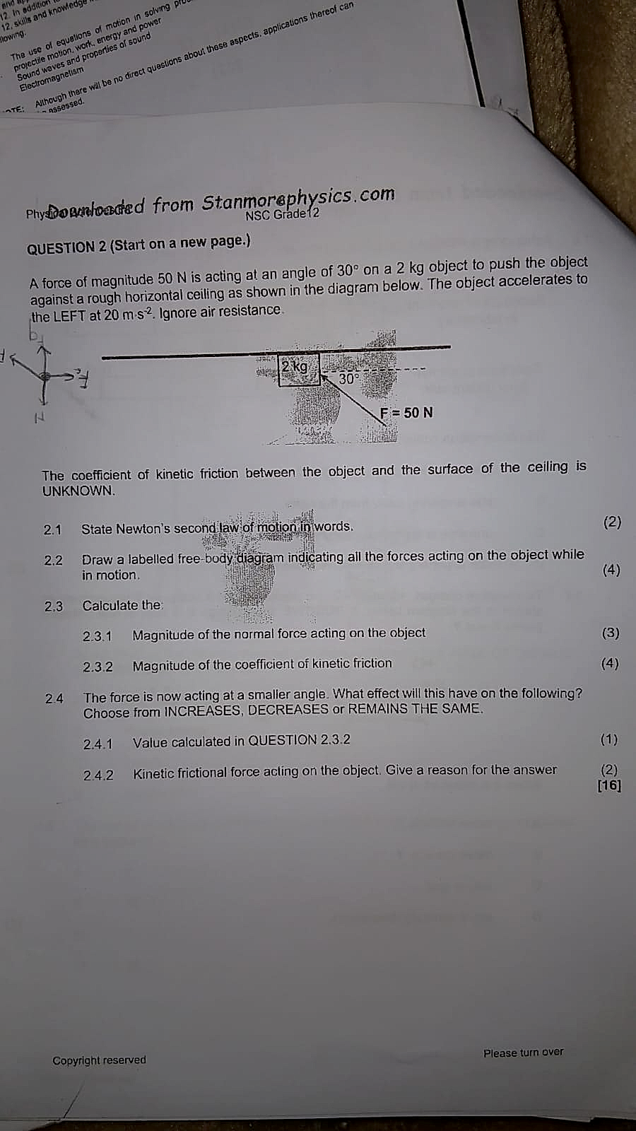 Homework photo