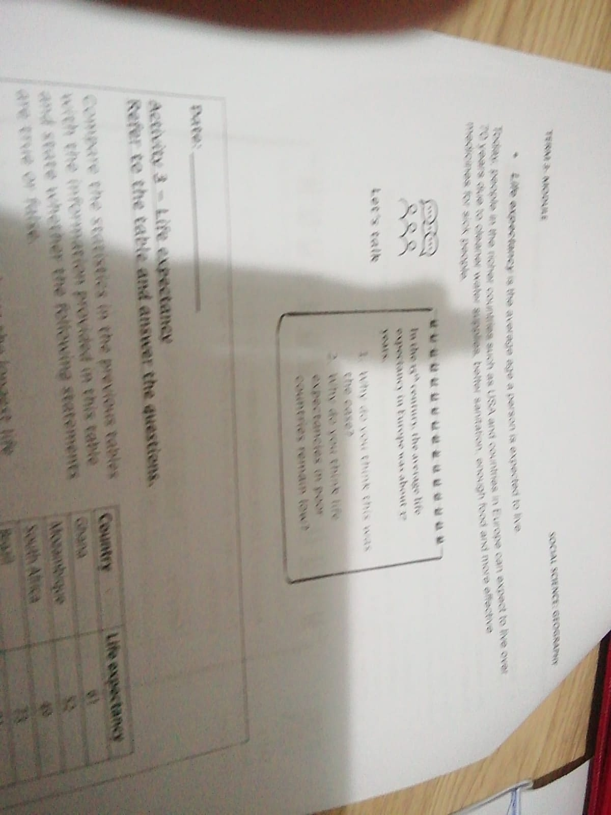 Homework photo