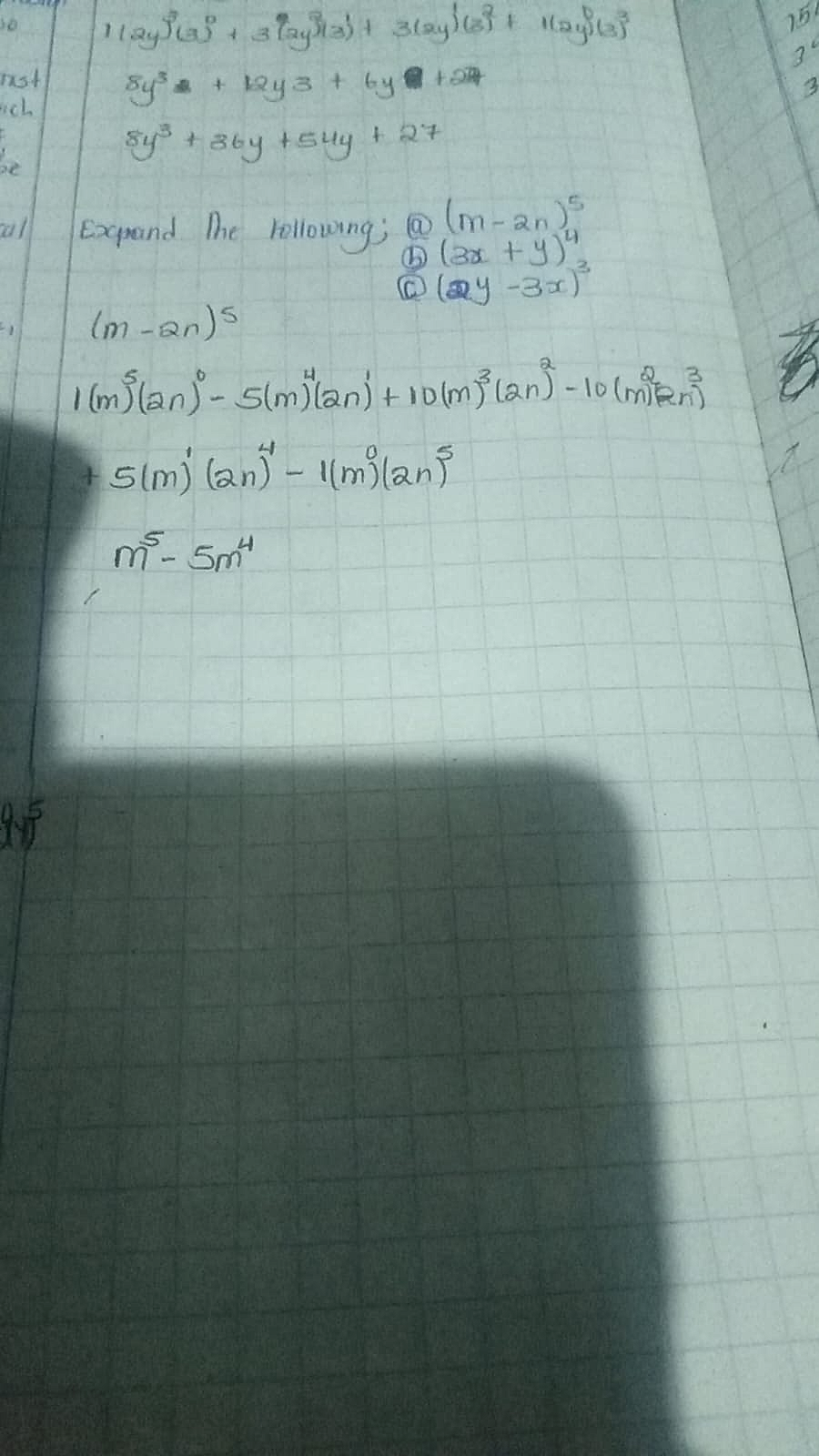 Homework photo