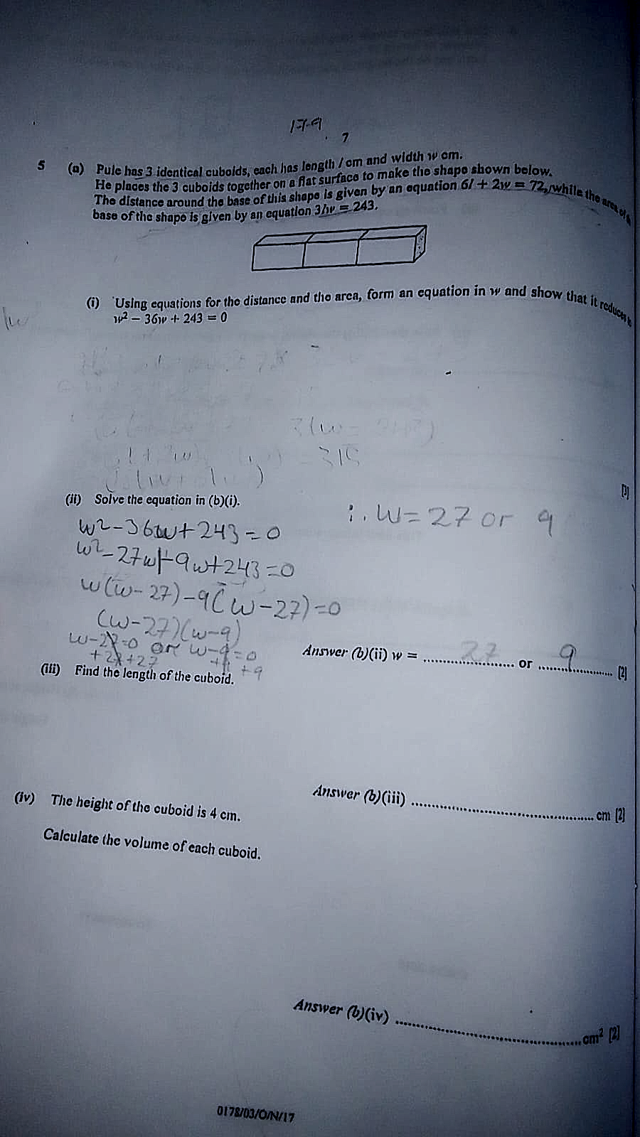 Homework photo