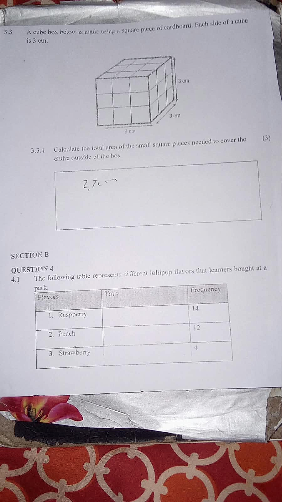 Homework photo