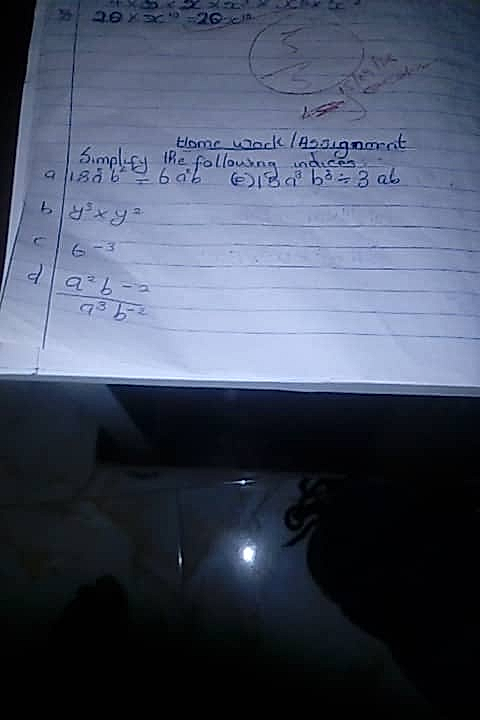 Homework photo
