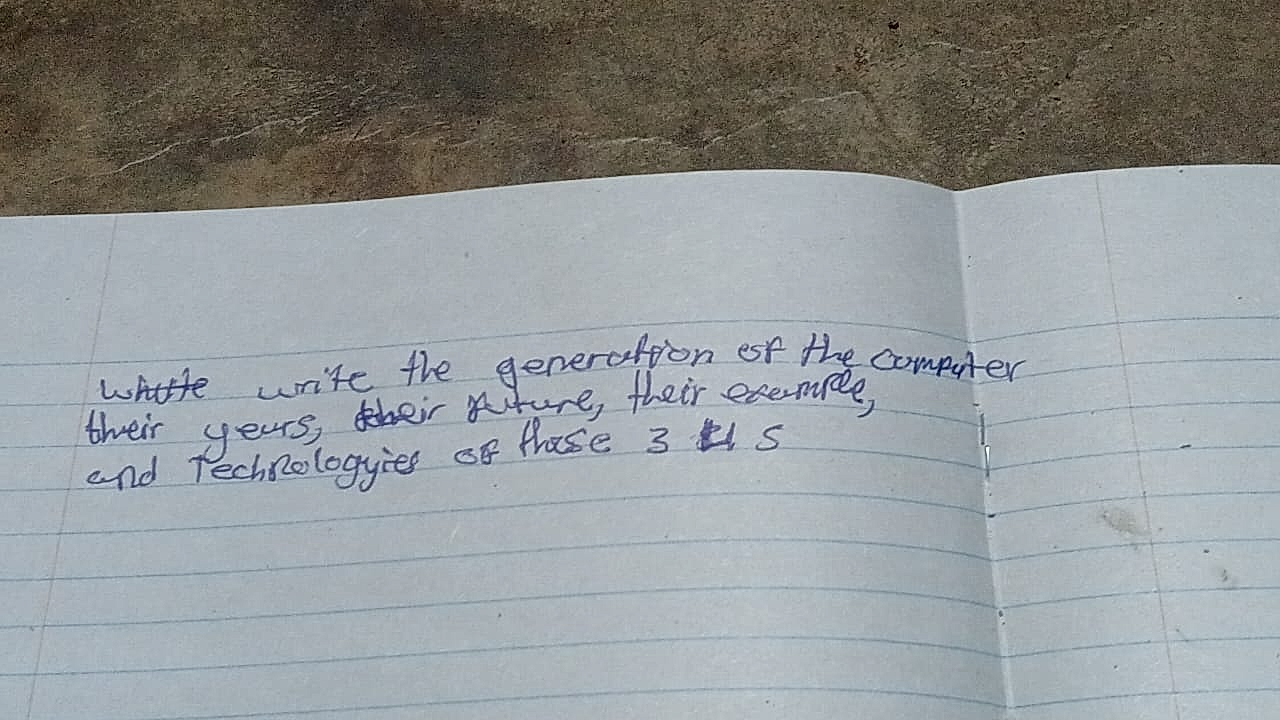 Homework photo