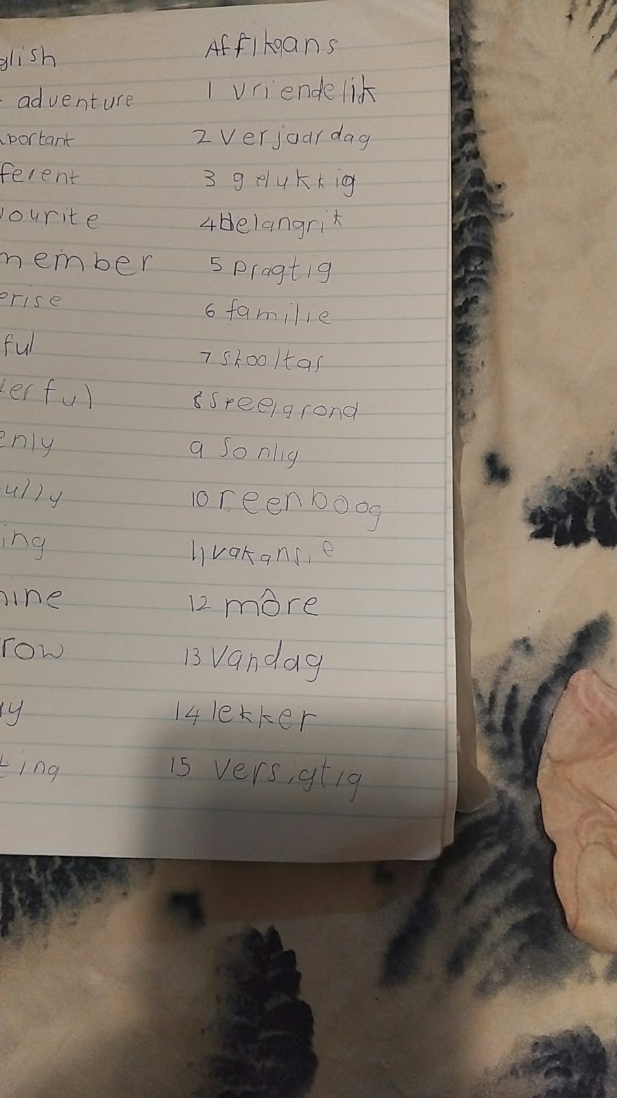 Homework photo