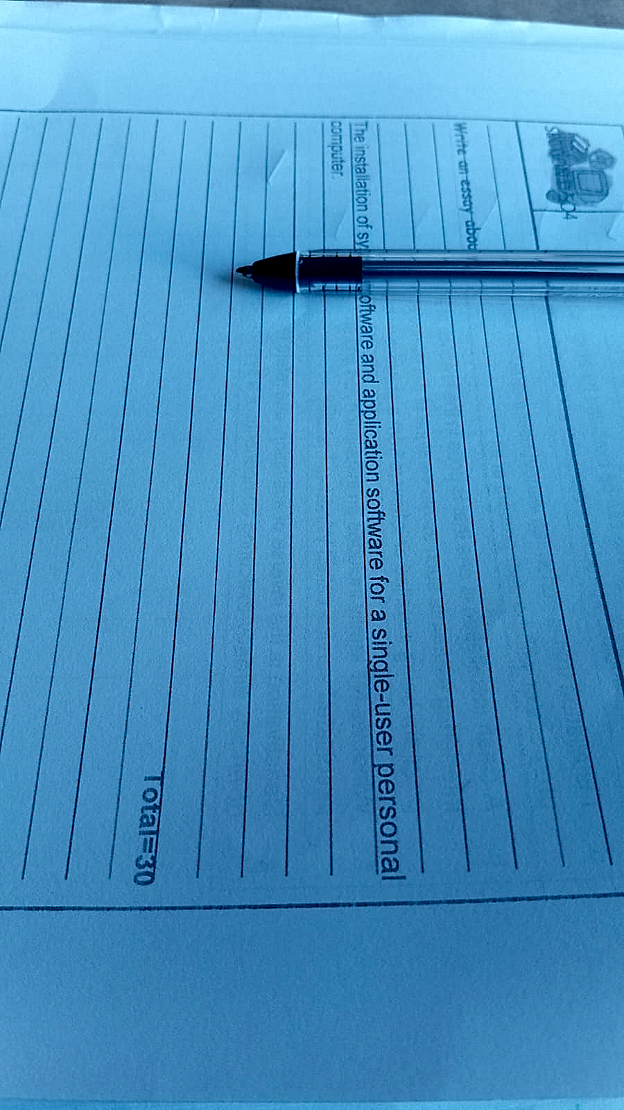 Homework photo