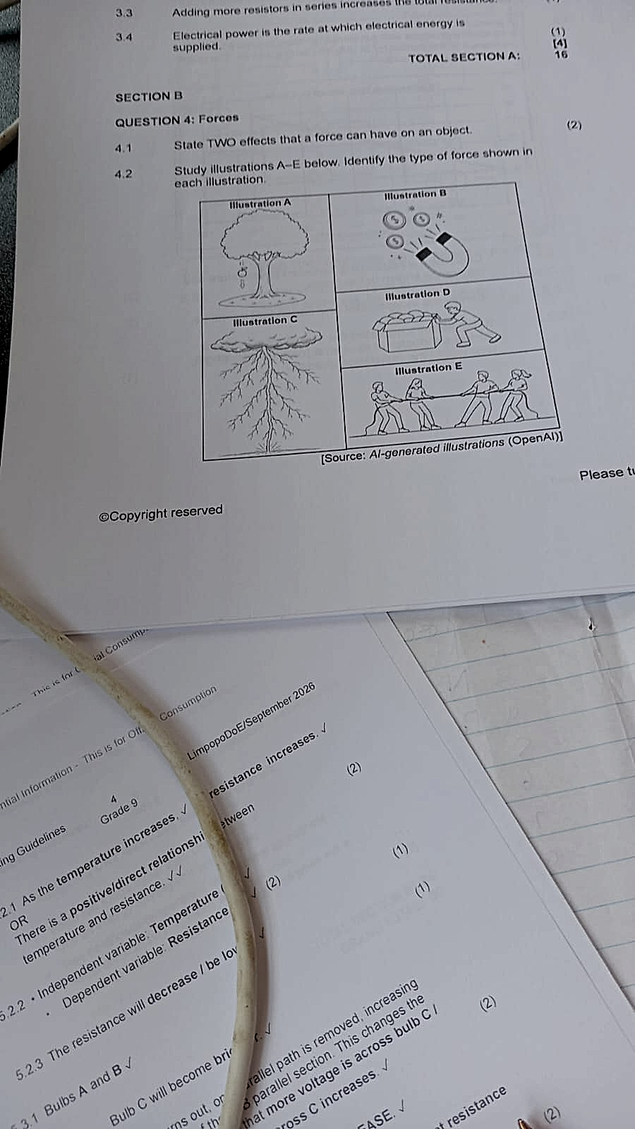 Homework photo