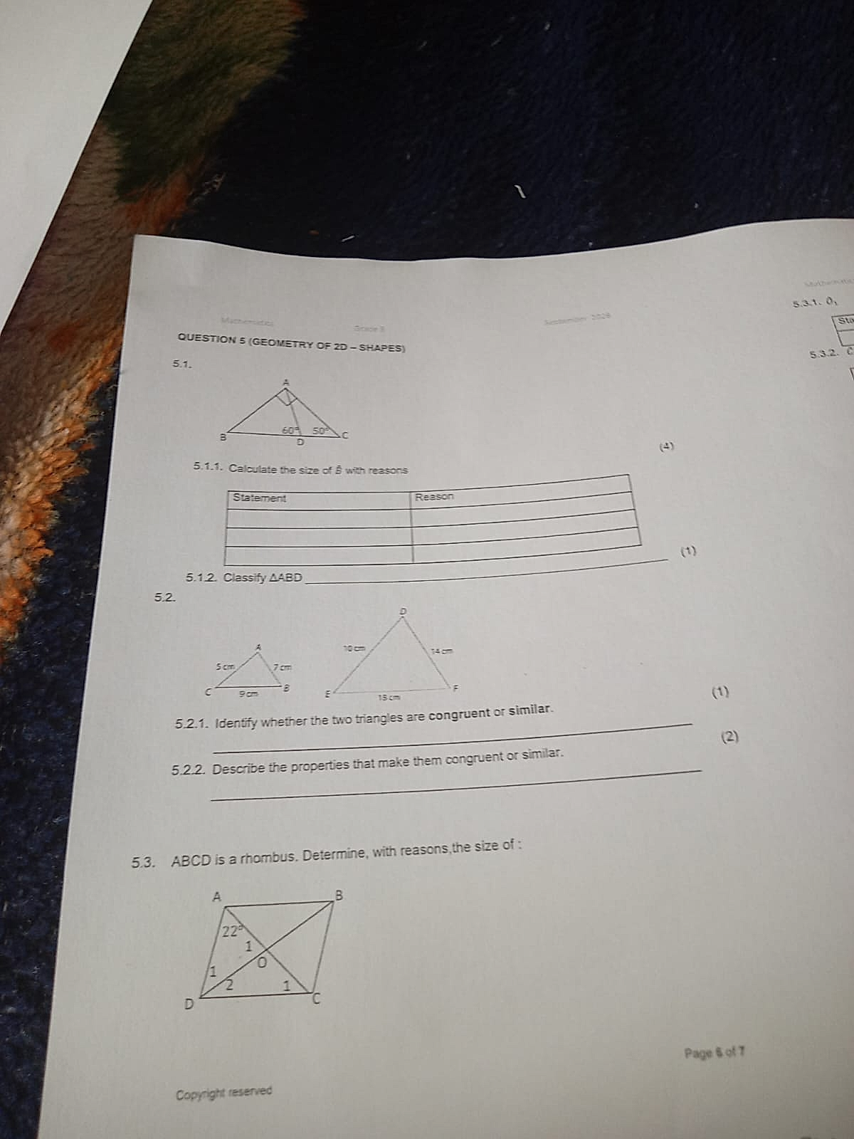 Homework photo