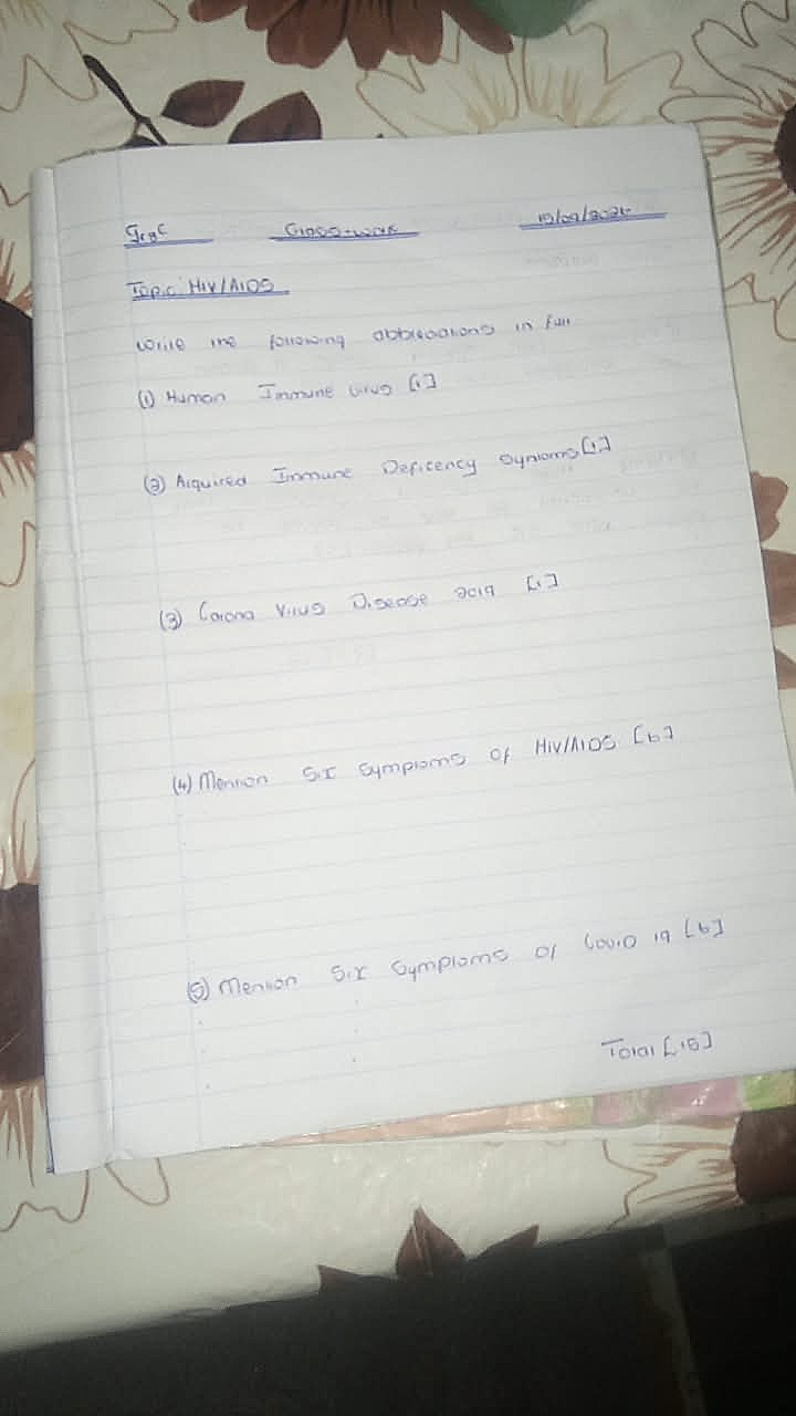 Homework photo