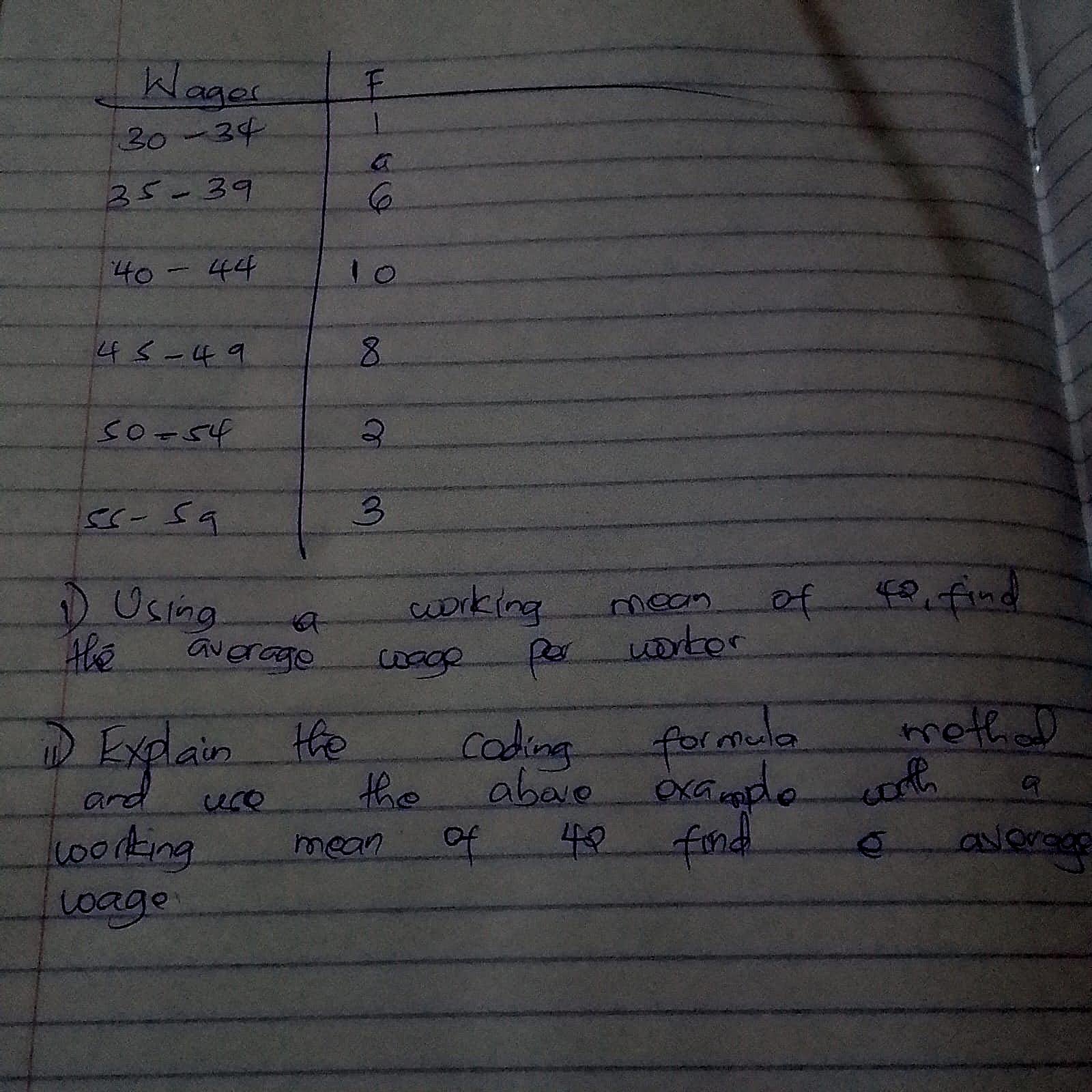 Homework photo