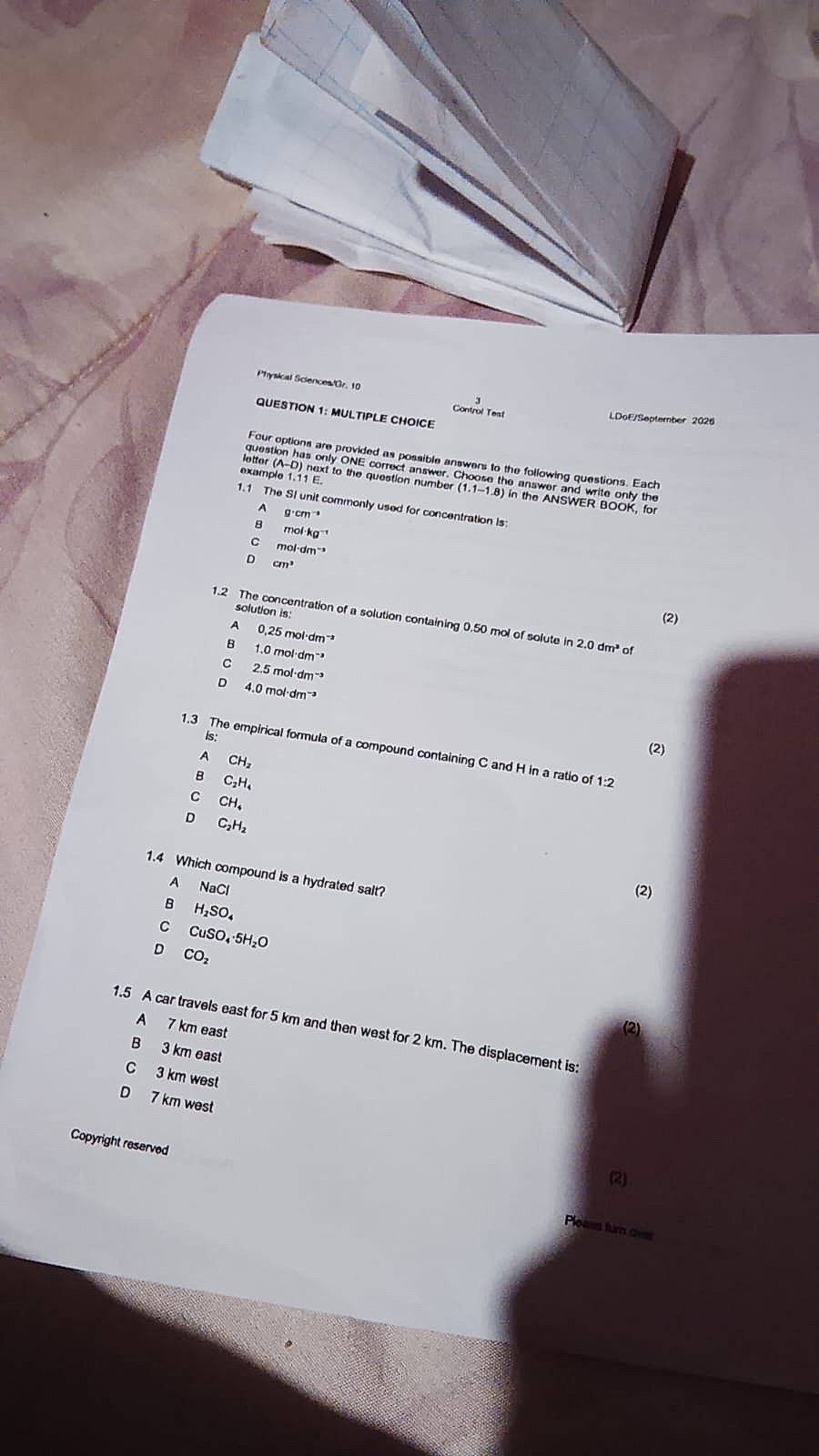 Homework photo