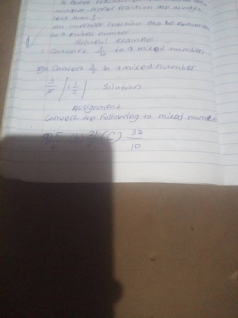 Homework photo