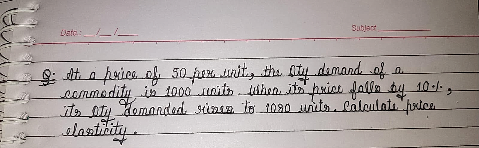 Homework photo