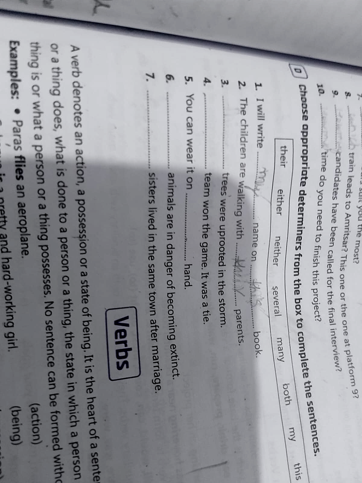Homework photo